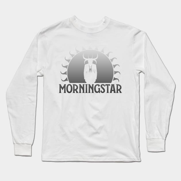 Morningstar (Black Iron): A Bible Inspired Design Long Sleeve T-Shirt by McNerdic